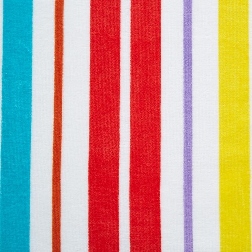 Catherine Lansfield Rainbow Stripe Sun Lounger Towel