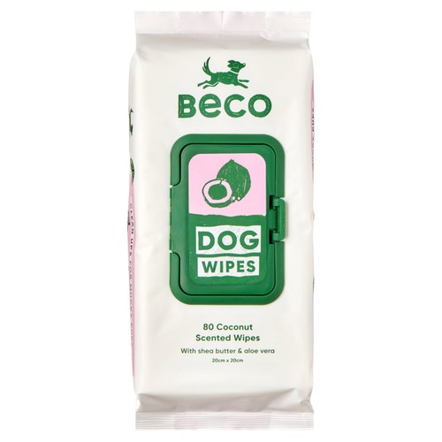 Beco Bamboo Dog Wipes Coconut Scented