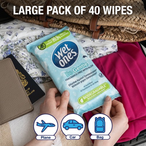 Wet Ones Be Gentle Antibacterial Wipes