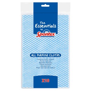 Spontex Essentials All Purpose Cleaning Cloths Kitchens and Bathrooms