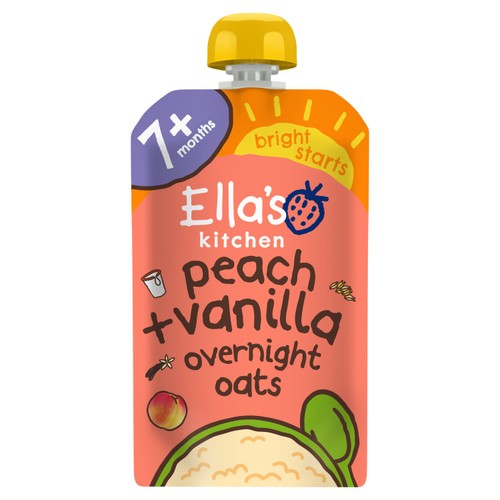 Ella's Kitchen Organic Peach & Vanilla Overnight Oats 7+ Months