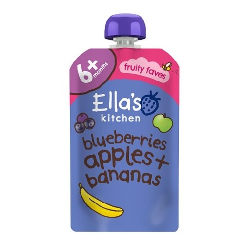 Ella's Kitchen Blueberries, Apples + Bananas Baby Food Pouch 6+ Months