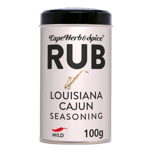 Cape Herb & Spice Louisiana Cajun Seasoning Rub Tin