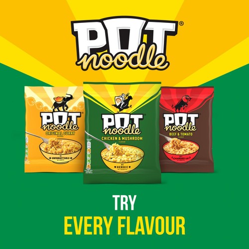 Pot Noodle Chicken & Mushroom Instant Noodles 112g