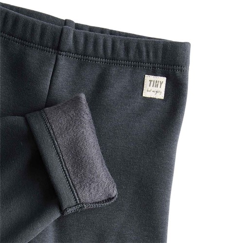 M&S Tommy Fleece Lined Legging, 9-12 M, Charcoal