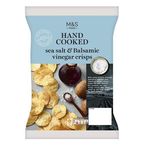 M&S Hand Cooked Sea Salt & Vinegar Crisps