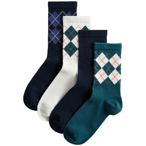 M&S Baby Argyle Socks, 8-12 Months, Multi