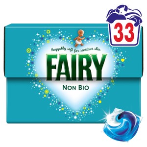 Fairy Non Bio For Sensitive Skin Washing Capsules 33 Pack