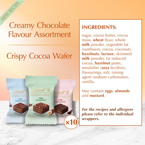 Lindt Choc Wafer Assorted Chocolate Sharing Box