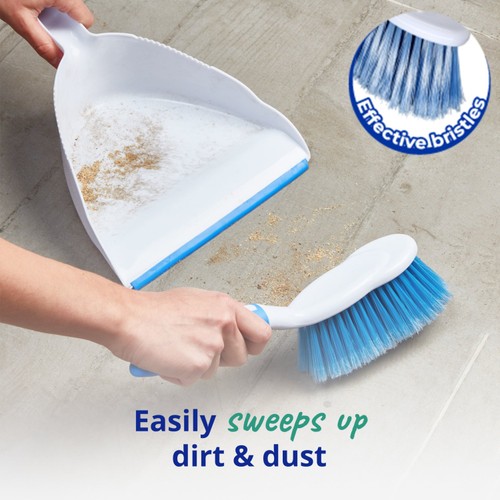 Spontex Dustpan & Brush Cleaning Set Large