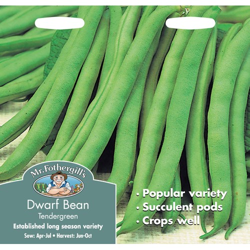 Mr Fothergills Dwarf Bean Tendergreen Seeds