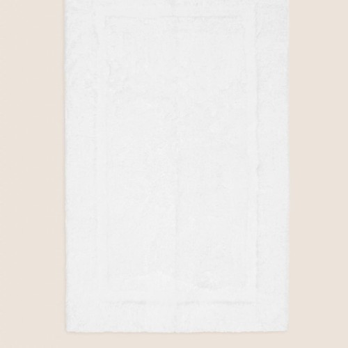M&S Egyptian Cotton Luxury Bath Mat, One Size, White