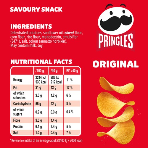 Pringles Original Crisps Can