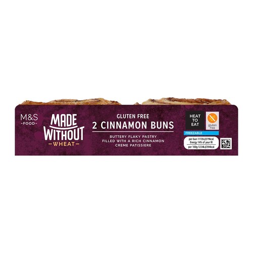 M&S Made Without Wheat 2 Cinnamon Buns