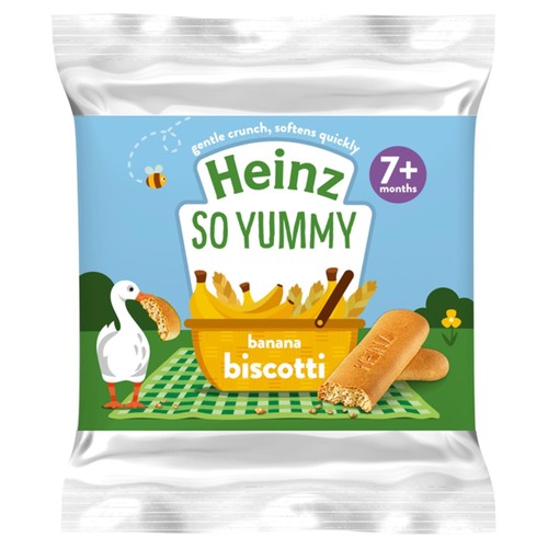 Heinz Banana Biscotti Baby Food Snacks 7+ Months