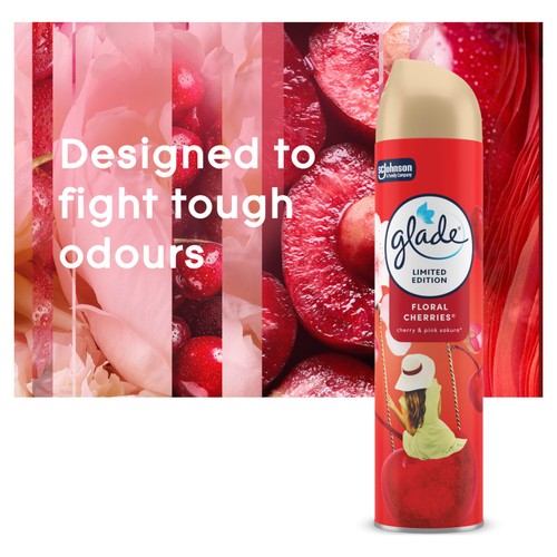 Glade Aerosol Air Freshener Floral Cherries 300ml