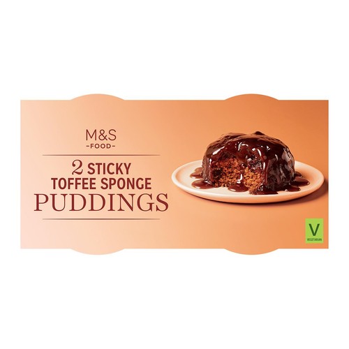 M&S 2 Sticky Toffee Sponge Puddings