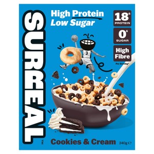 Surreal High Protein Low Sugar Cookies & Cream Cereal