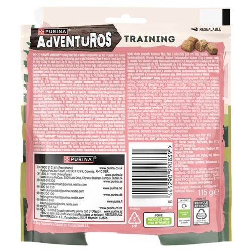Adventuros Training Treats Rich in Salmon