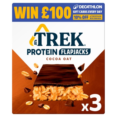 TREK Cocoa Oat Protein Flapjacks Multipack