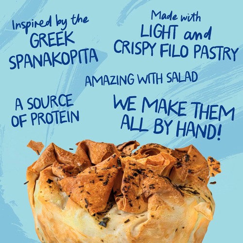 Pieminister The Greek Filo pie with Spinach, Feta, Lemon & Dill