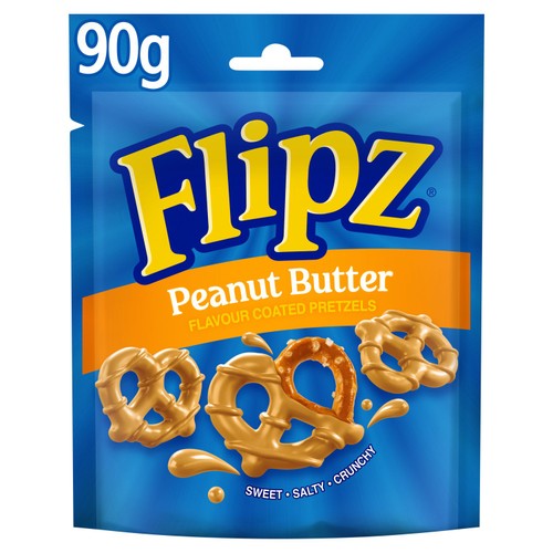 Flipz Peanut Butter Flavour Coated Pretzels
