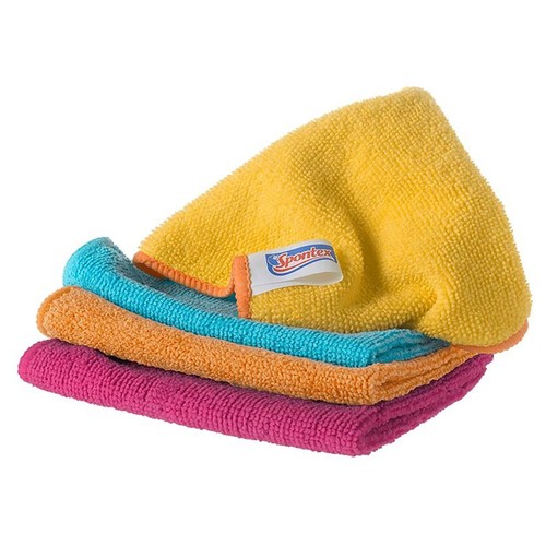 Spontex Microfibre Cloths - Multi Purpose Kitchen and bathroom Cleaner