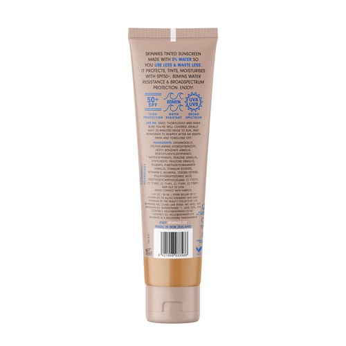 Skinnies Sheer Glow SPF50 Tinted Sunscreen - Medium