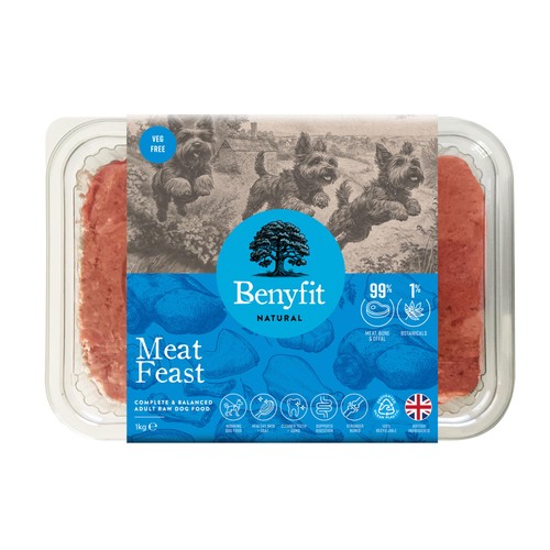 Benyfit Natural Meat Feast Complete Raw Dog Food