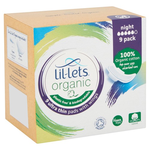 Lil-lets Organic Pads Night