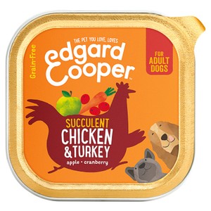 Edgard & Cooper Grain Free Adult Wet Dog Food Salmon & Turkey 150g