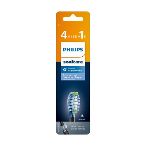 Philips Sonicare Premium Plaque Defence Toothbrush Heads Refills Black