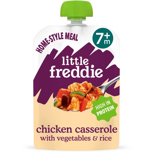 Little Freddie Vegetable & Chicken Casserole Baby Food Pouch 7+ Months