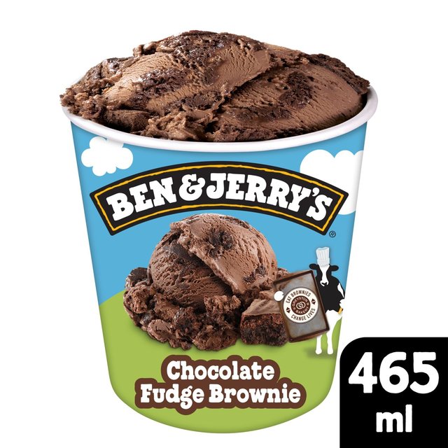 Ben & Jerry’s Chocolate Fudge Brownie Ice Cream Tub, 465ml