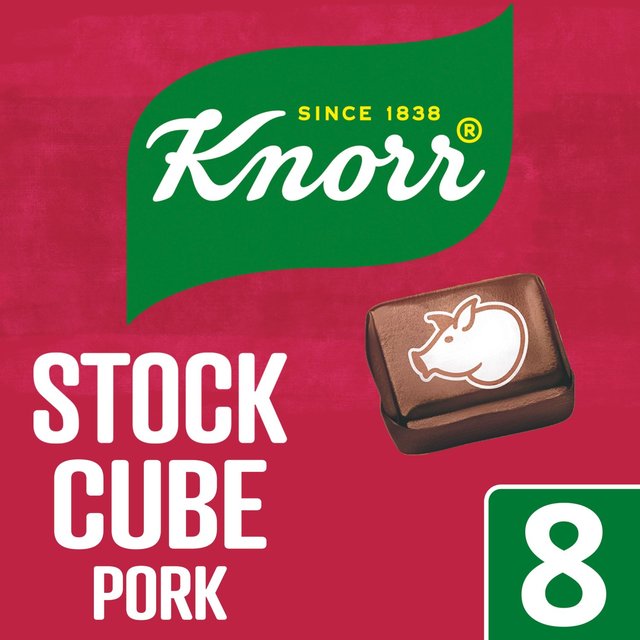 Knorr 8 Pork Stock Cubes, 8 x 10g
