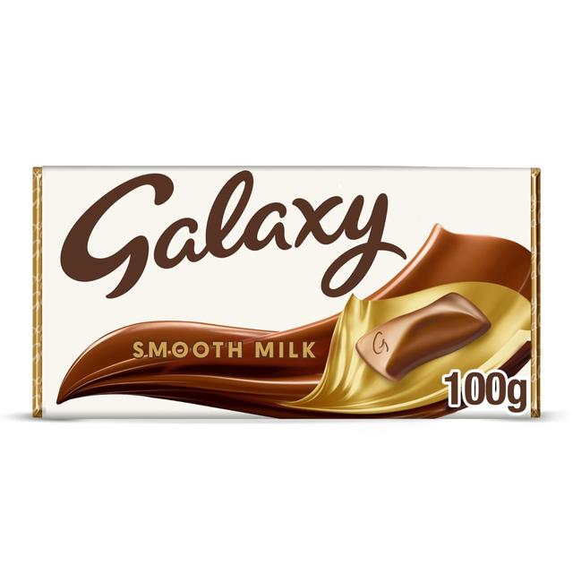 Galaxy Smooth Milk Chocolate Block Bar Vegetarian, 100g
