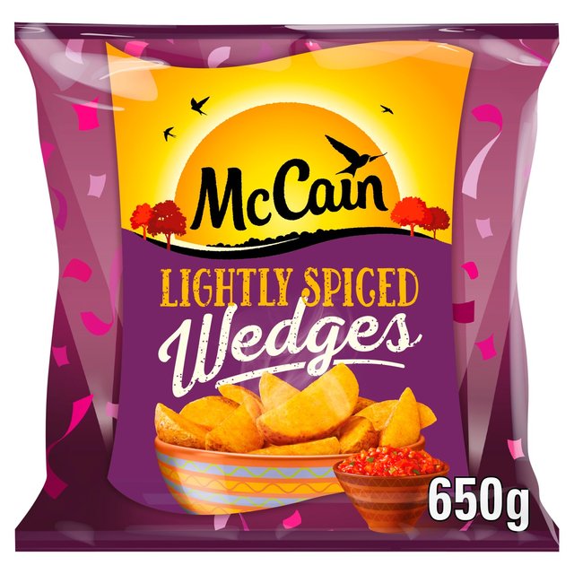 McCain Lightly Spiced Potato Wedges Frozen, 650g