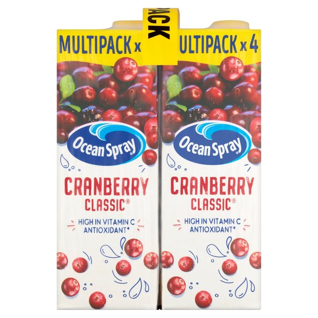 Ocean Spray Cranberry Classic Juice Drink, 4 x 1L