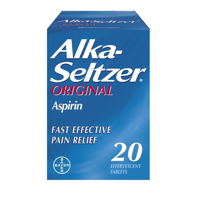 Alka Seltzer Original Pain Relief Effervescent Tablets, 20 Per Pack