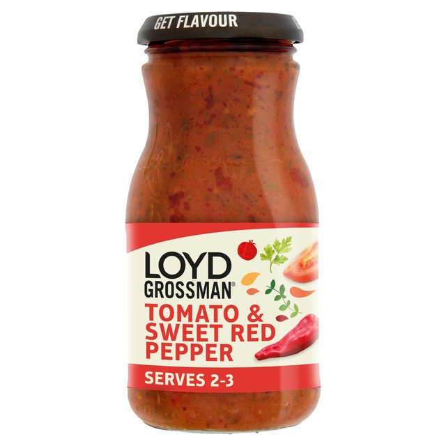 Loyd Grossman Tomato & Sweet Red Pepper Pasta Sauce, 350g