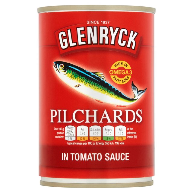 Glenryck Pilchards in Tomato Sauce, 400g