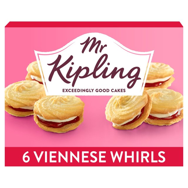 Mr Kipling Viennese Whirls, 6 Per Pack