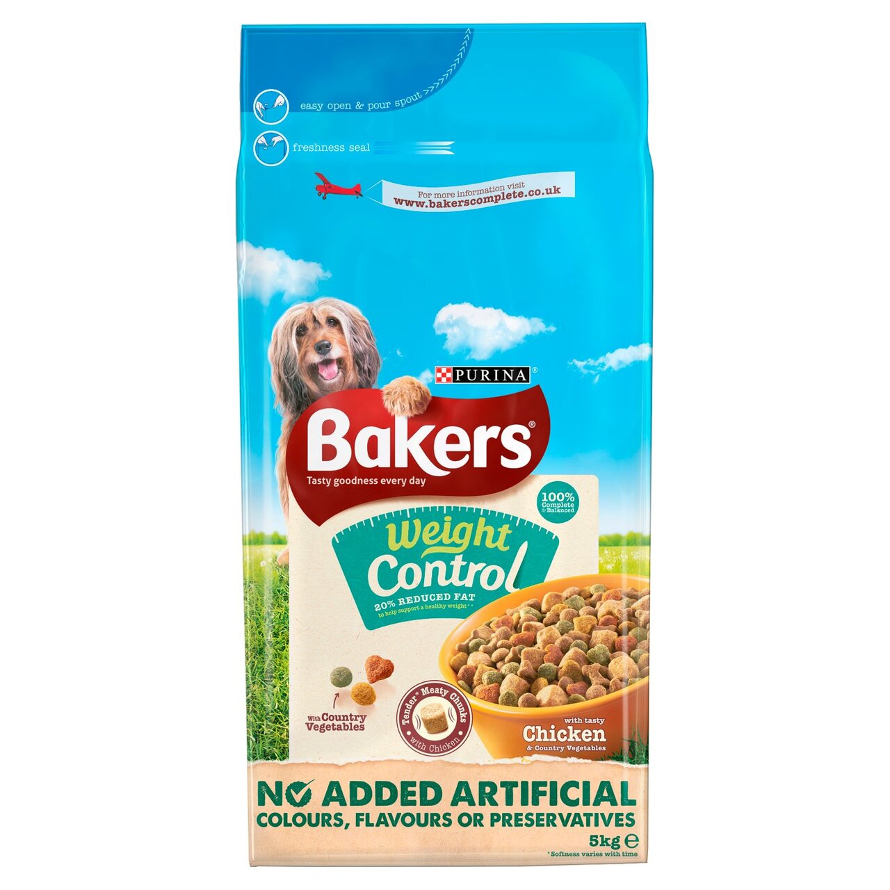 An image of Bakers Weight Control Chicken & Veg Dry Food