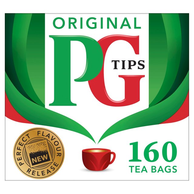 PG Tips Original Biodegradable Tea Bags, 160 Per Pack