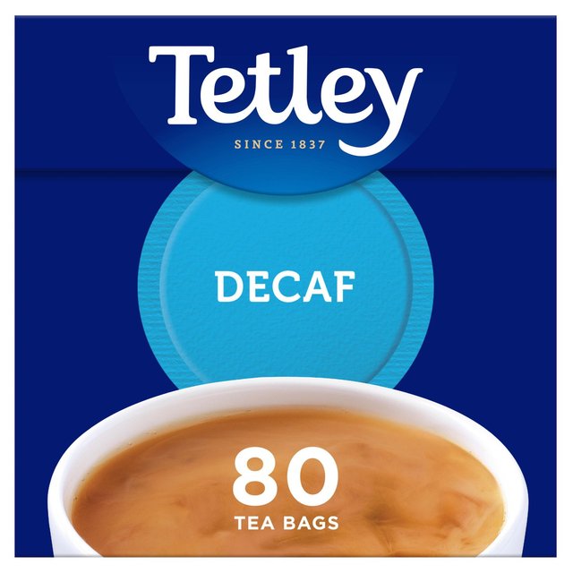 Tetley Decaffeinated Tea Bags, 80 Per Pack