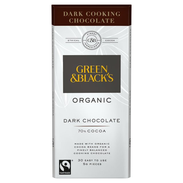 Green & Black’s Organic Dark Cooking Chocolate, 150g