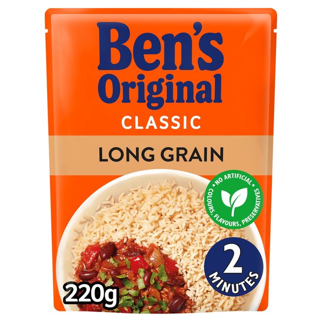 Bens Original Long Grain Microwave Rice, 220g