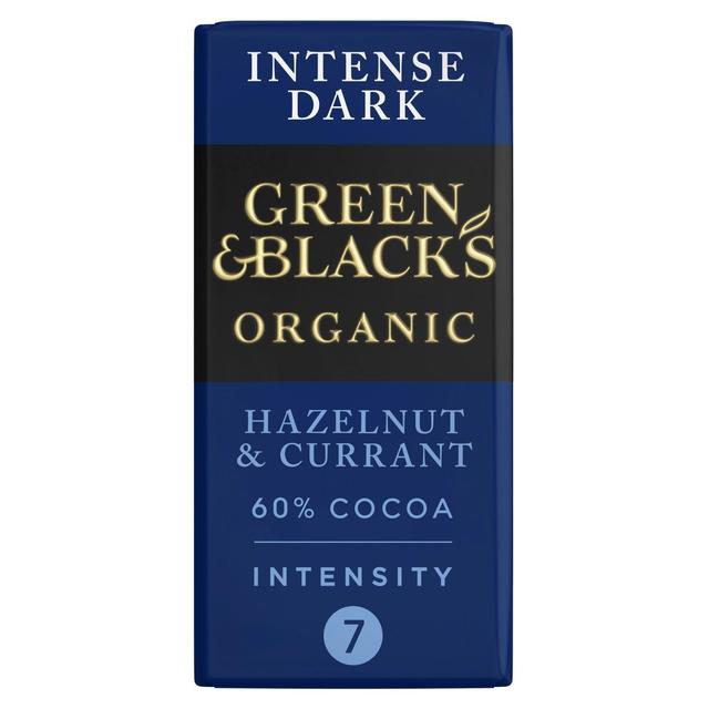 Green & Black’s Organic Hazelnut & Currant Dark Chocolate Bar, 90g