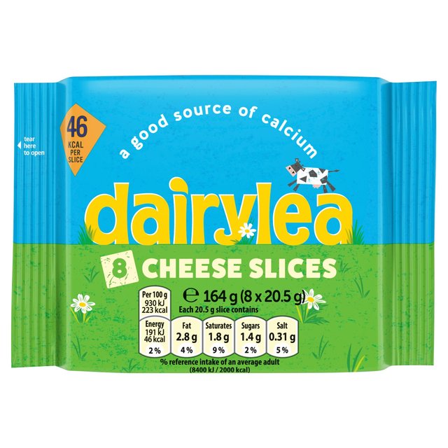 Dairylea Cheese Slices 8’s, 164g