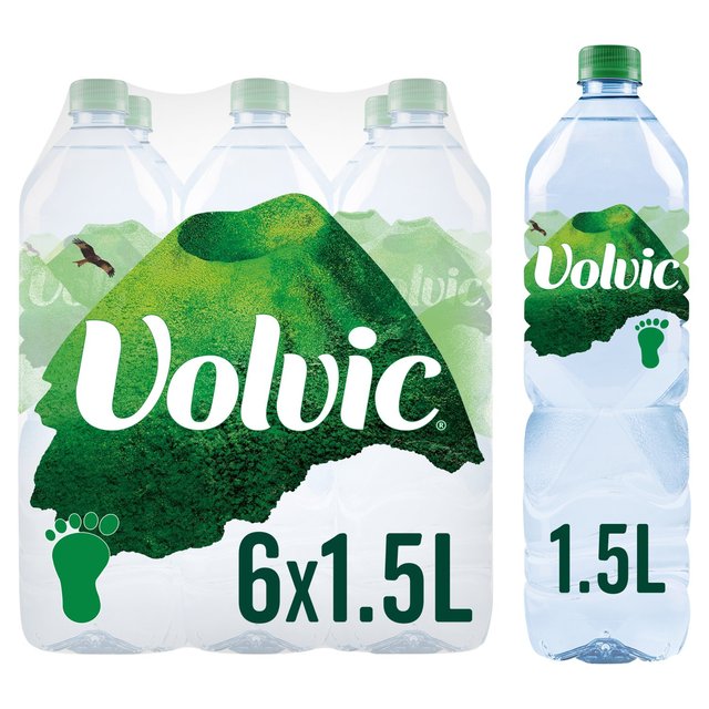 Volvic Still Mineral Water, 6 x 1.5L